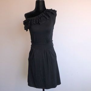 One shoulder silk/cotton sweater dress. Size S